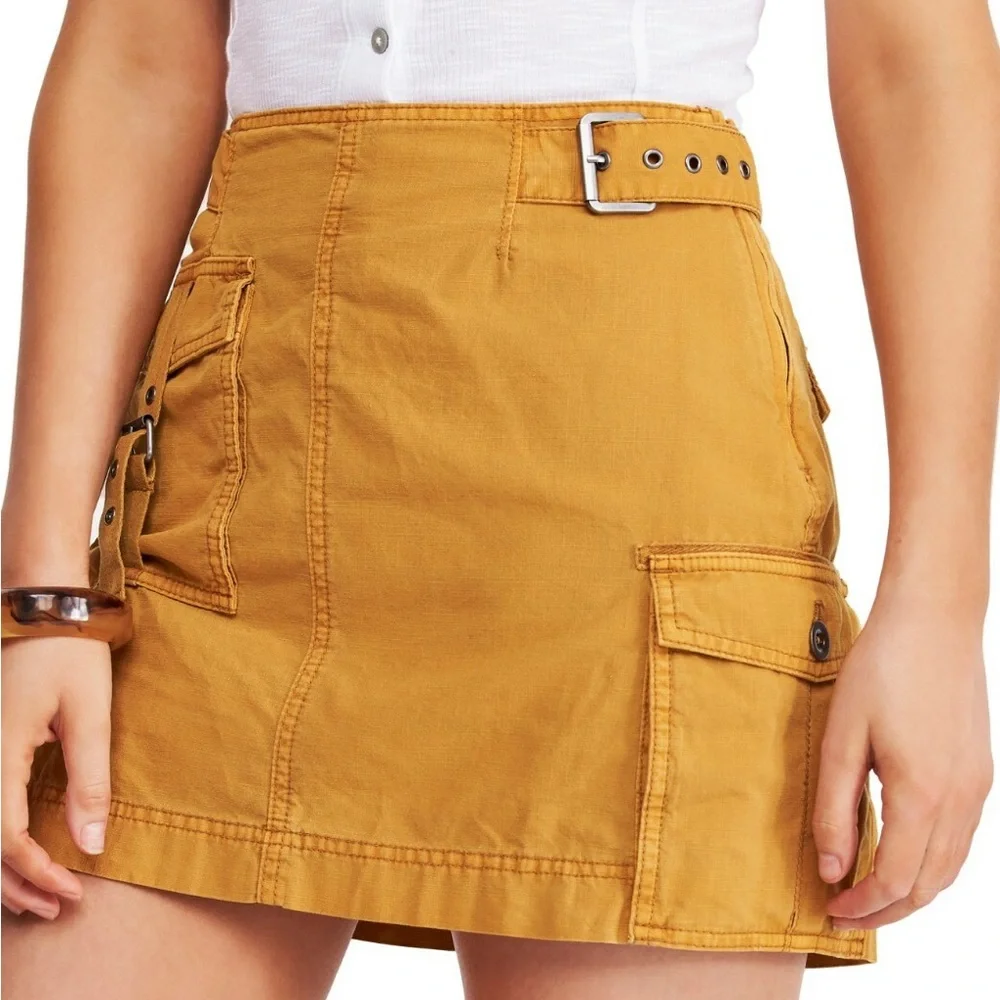 Free People Cargo Erika Mini Skirt Size‎ 10
